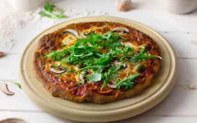 Rezept für Dinkelkleie Veggie Pizza: Vegetarischer Genuss mit Vollkornaromen