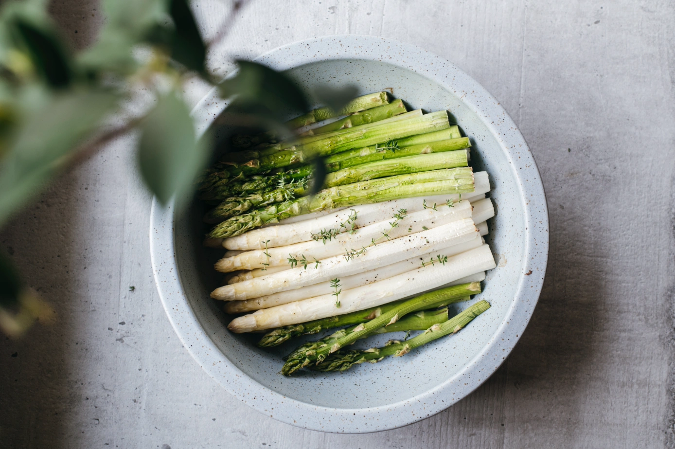 Spargel aus den Keltentopf