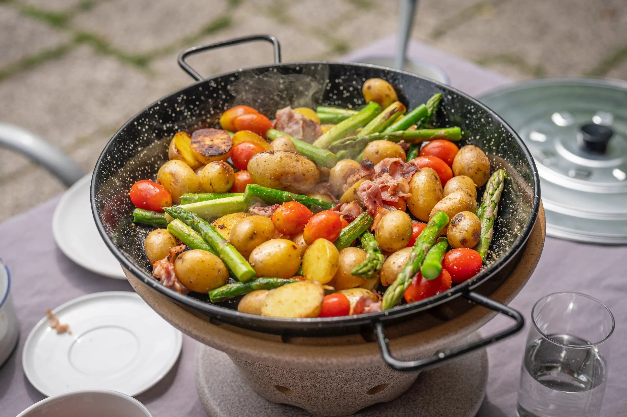 Spargel Kartoffel Pfanne