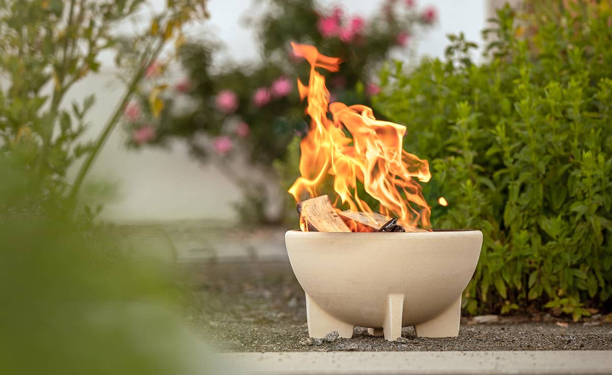 Feuer im Garten